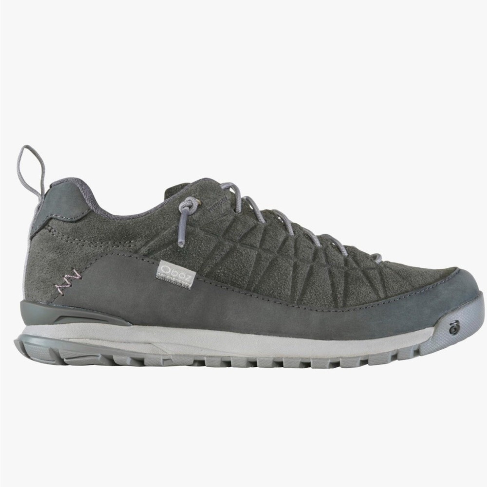 Oboz Jeanette‎ Low Charcoal Suede Hiking Shoes Womens 5.5 Wide 74402